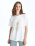 LC Waikiki Crew Neck Printed Short Sleeve Women's T-shirt